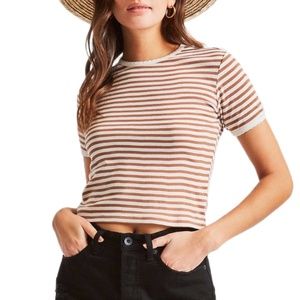 Striped ribbed baby tee